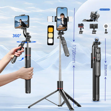 MEUYAG Selfie Tripod with Light