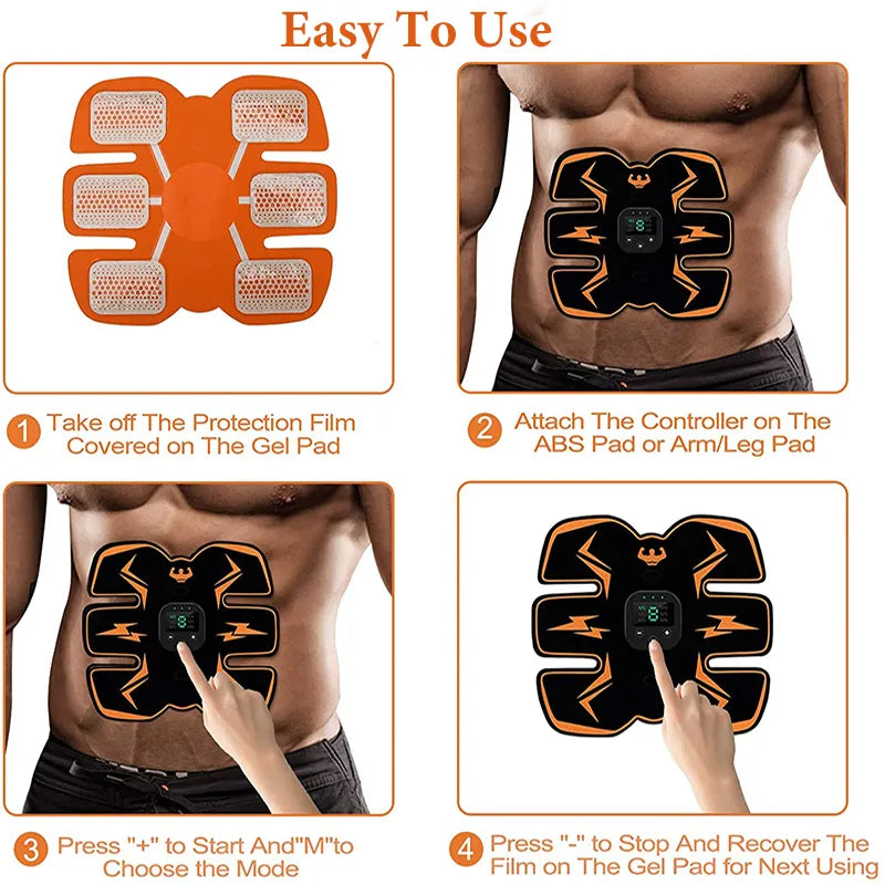 Smart Rechargeable EMS Belly Patch - Abdominal Muscle Stimulator