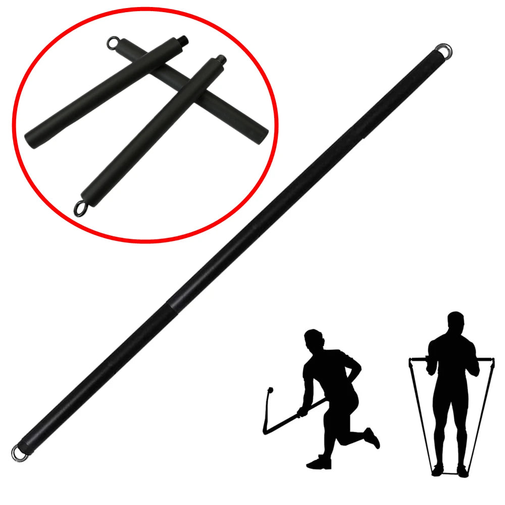 Workout Bar with Resistance Bands Set