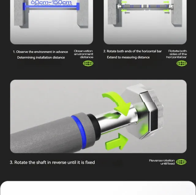 Telescopic Doorway Pull-Up Bar