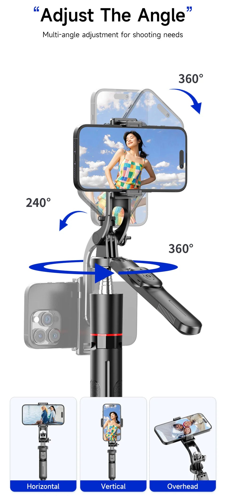 MEUYAG Selfie Tripod with Light