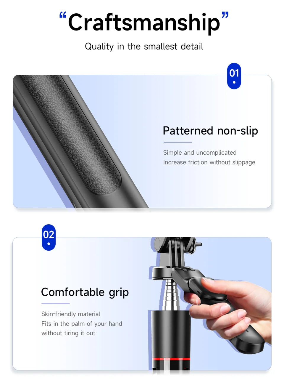 MEUYAG Selfie Tripod with Light