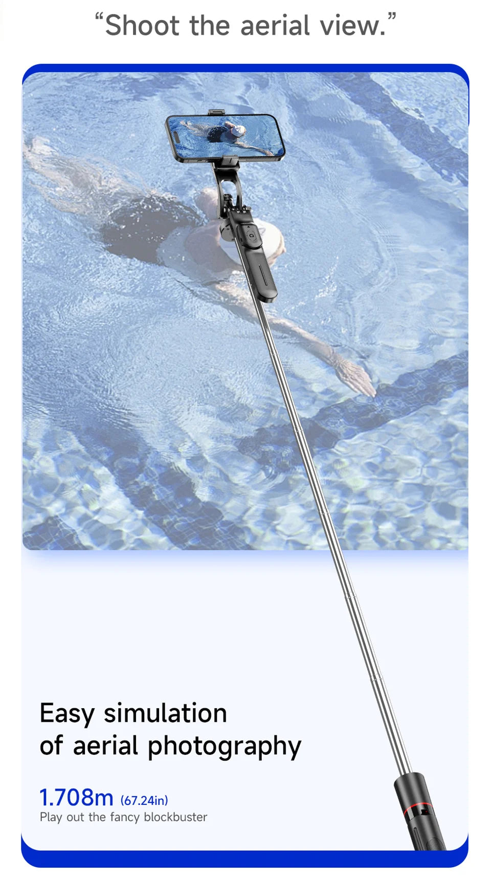 MEUYAG Selfie Tripod with Light