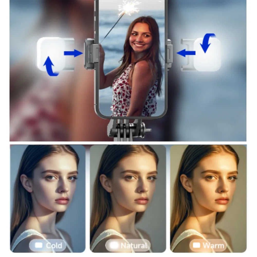 MEUYAG Selfie Tripod with Light
