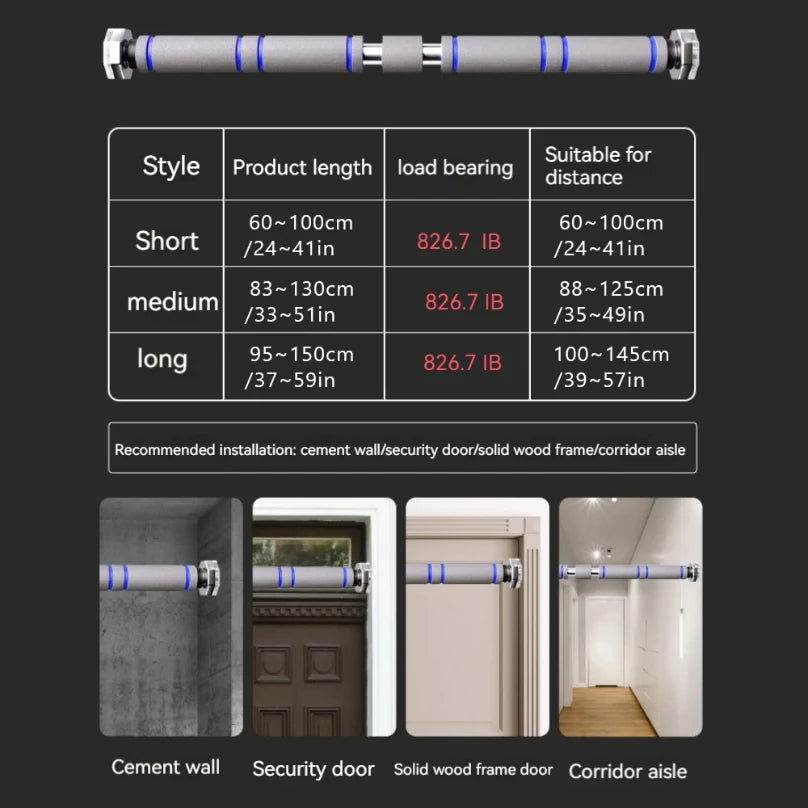 Telescopic Doorway Pull-Up Bar