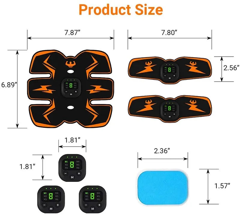 Smart Rechargeable EMS Belly Patch - Abdominal Muscle Stimulator